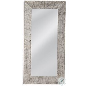 Jameston Distressed White Floor Mirror