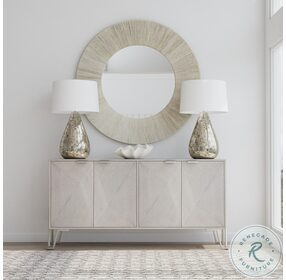 Perez Gray Wash Rope Wrapped Wall Mirror