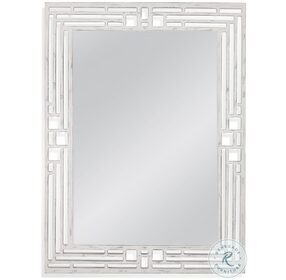 Epsilon Weathered White Wall Mirror
