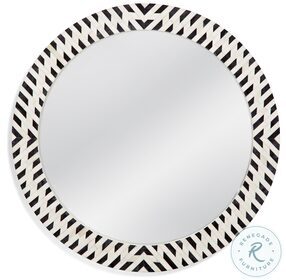 Joey Blue And White Wall Mirror