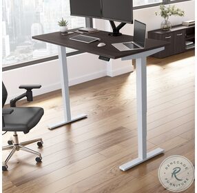 Move 40 Series Storm And Cool Gray Metallic 60" Adjustable Height Standing Desk