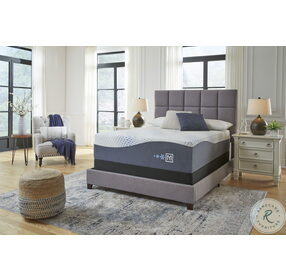 Millennium Luxury White Firm Gel Latex and Memory Foam California King Mattress with Foundation