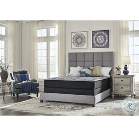 Comfort Plus Grey Full Size Mattress with Foundation