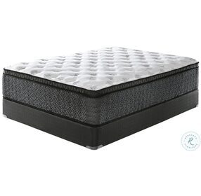 Ultra Luxury Euro Top with Memory Foam White King Mattress with Foundation