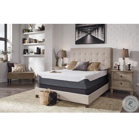 Chime Elite 12" Gray Queen Plush Mattress With Foundation
