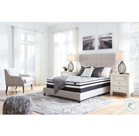 Chime Innerspring 8" White Full Firm Mattress with Foundation