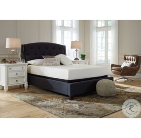 Chime White 10" King Luxury Firm Mattress with Foundation
