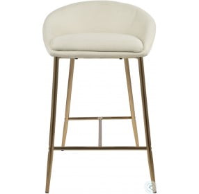 Matisse Gold And Cream Counter Stool Set of 2