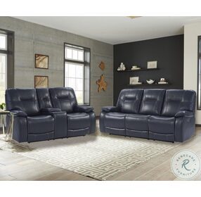 Axel Admiral Power Reclining Console Loveseat with Power Headrest