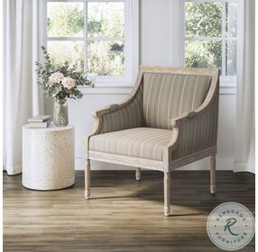 McKenna Distressed Taupe Accent Chair