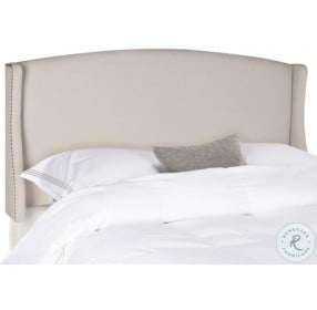 Austin Taupe Winged Queen Headboard