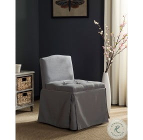Betsy Artic Gray And Taupe Vanity Chair