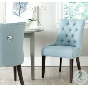Harlow Light Blue 19" Tufted Ring Chair Set Of 2