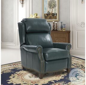 Meade Highland Emerald Leather Recliner
