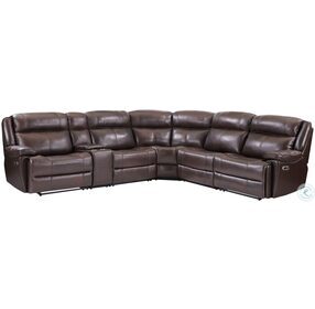 Eclipse Florence Brown Modular Power Reclining Sectional