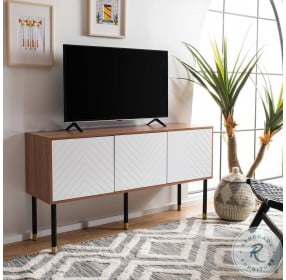Oakley Natural And White Tv Stand