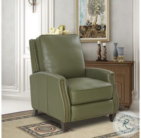 Melrose Giorgio Chive Leather Recliner