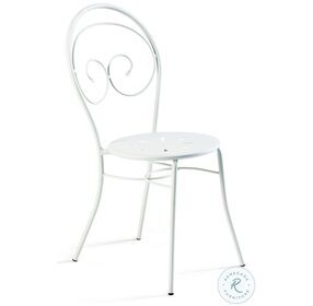 Mimmo White Stackable Outdoor Chair Set of 4