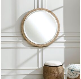 Carbet Matte White and Brown Mirror
