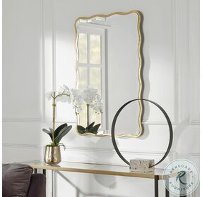 Aneta Aged Gold Mirror