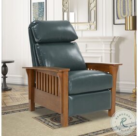 Mission Highland Emerald Leather Recliner