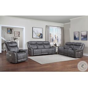 Morrison Stone Power Recliner with Power Headrest And Footrest