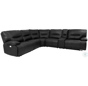 Spartacus Black 6 Piece Power Reclining Sectional