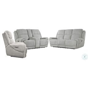 Spencer Tide Pebble Power Reclining Sofa with Power Headrest