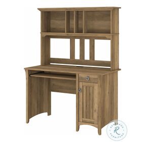 Salinas Reclaimed Pine Small Computer Home Office Set with Hutch