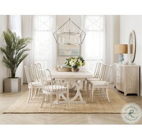 Topsail Whitewashed Oak Rectangular Extendable Dining Table