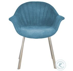 Natalie Blue Arm Chair Set of 2