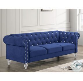 Emma Royal Blue Living Room Set