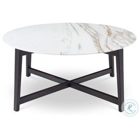 Nina White Marble Top Occasional Table Set