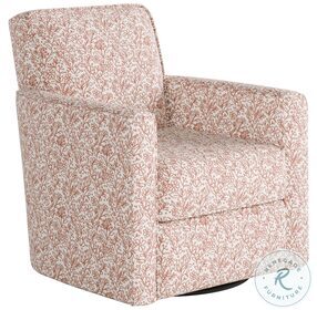 Clover Coral Straight Arm Swivel Glider Chair