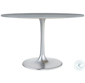 Star City Gray And Silver 48" Dining Table