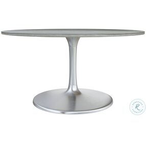 Star City Gray And Silver 60" Dining Table