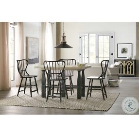 Ciao Bella Flaky White And Black Friendship Table
