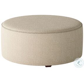 Sugarshack Oatmeal Round Cocktail Ottoman