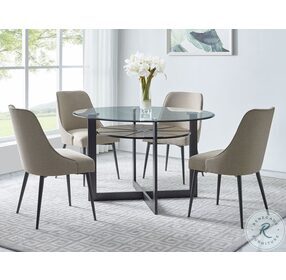 Olson Caramel And Charcoal Dining Table