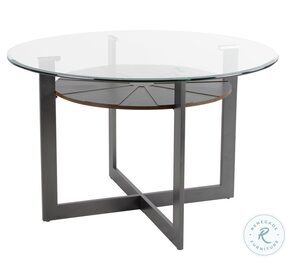 Olson Caramel And Charcoal Dining Room Set