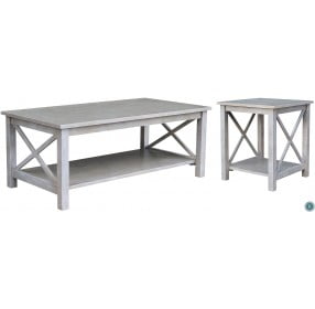 Hampton Taupe Gray Long Sofa Table