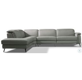Oxford Grey Power Reclining Sectional