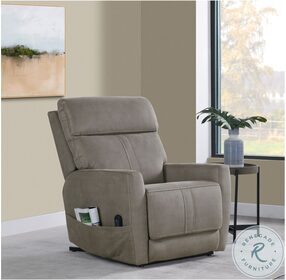 Terry Bradshaw White Lift Chair with Power Headrest