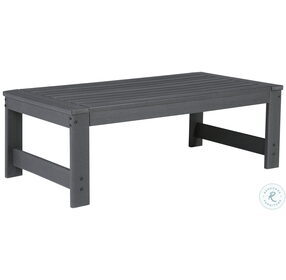 Amora Charcoal Gray Outdoor Occasional Table Set