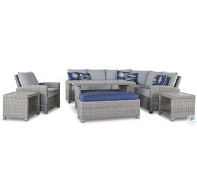 Naples Beach Light Grey And Beige Outdoor Sectional