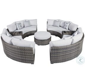 Harbor Court Gray Outdoor Curved Sectional