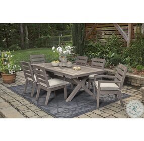 Hillside Barn Gray And Brown Outdoor Dining Chair Set Of 2