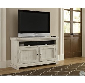 Willow Distressed White 54" Console