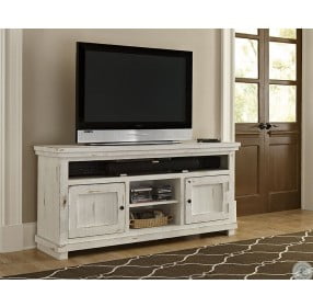 Willow Distressed White 64" Console