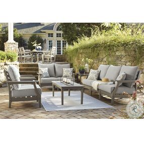 Visola Gray Outdoor Lounge Chair Set of 2
